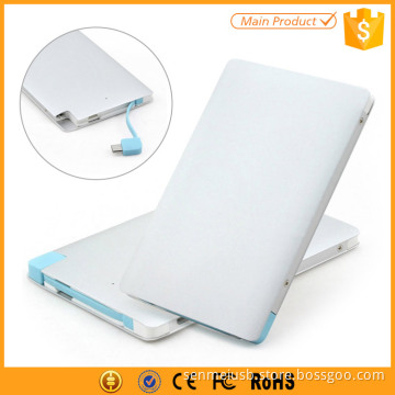 Card size super slim battery bank 2500mah for xaomi